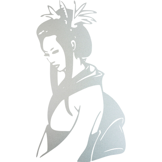 Frosted Window Glass Sticker - Geisha