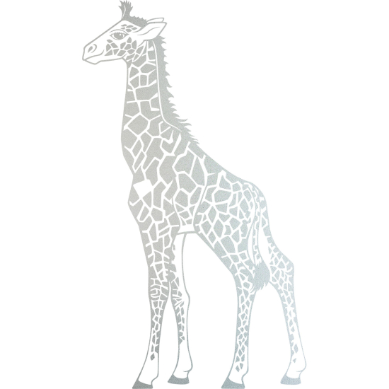 Frosted Window Glass Sticker - Giraffe