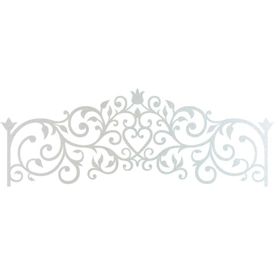 Frosted Window Glass Sticker - Headboard