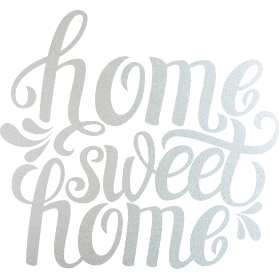 Frosted Window Glass Sticker - Home Sweet Home