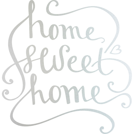 Frosted Window Glass Sticker - Home Sweet Home