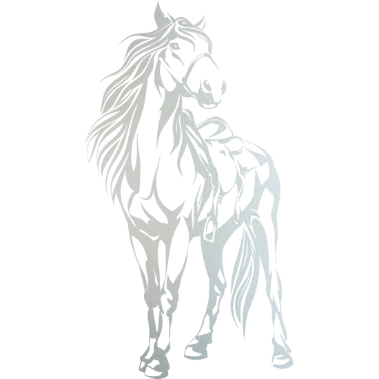 Frosted Window Glass Sticker - Horse