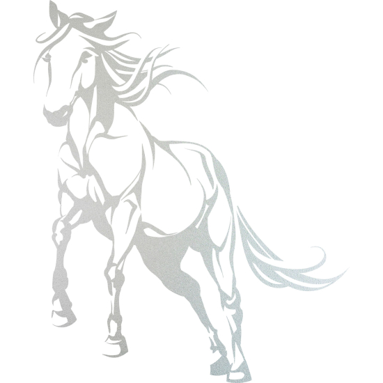 Frosted Window Glass Sticker - Horse