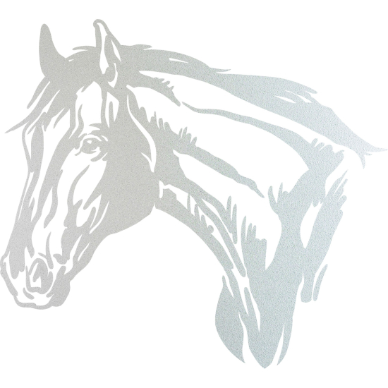 Frosted Window Glass Sticker - Horse head