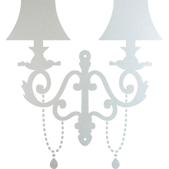 Frosted Window Glass Sticker - Lamps