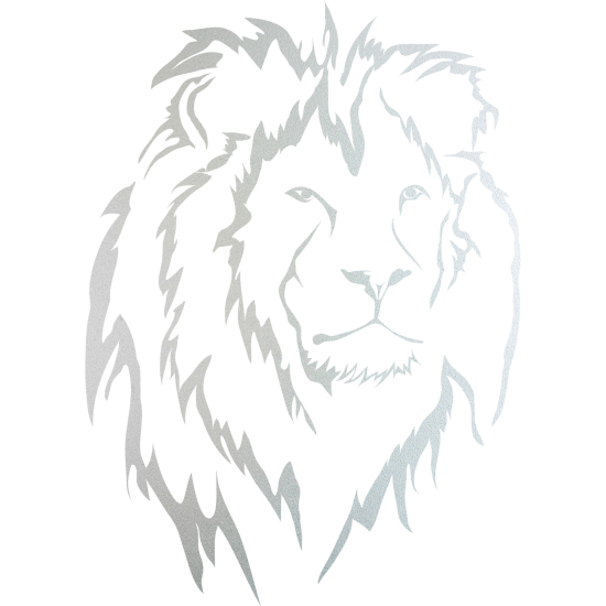 Frosted Window Glass Sticker - Lion