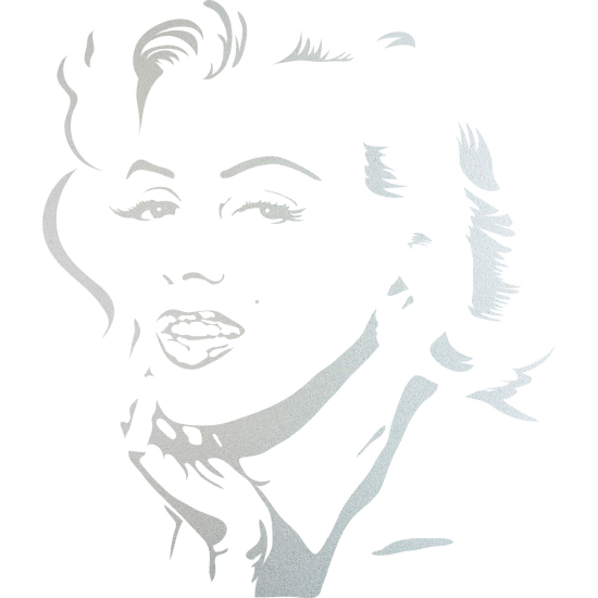 Frosted Window Glass Sticker - Marilyn Monroe