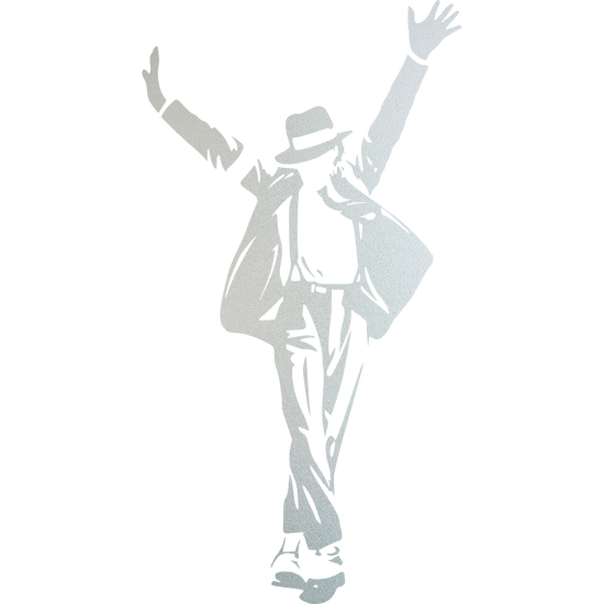 Frosted Window Glass Sticker - Michael Jackson