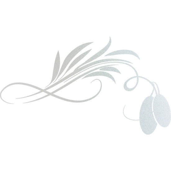 Frosted Window Glass Sticker - Olive branch