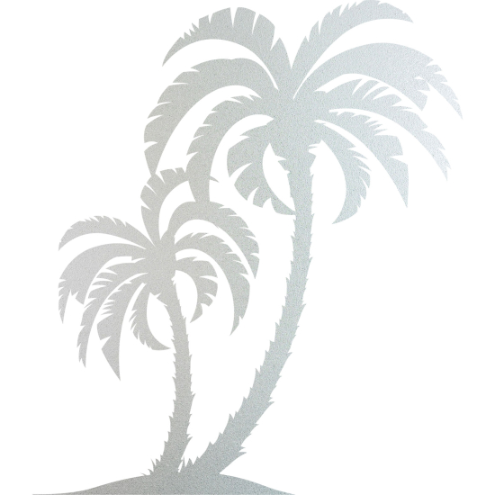 Frosted Window Glass Sticker - Palm trees