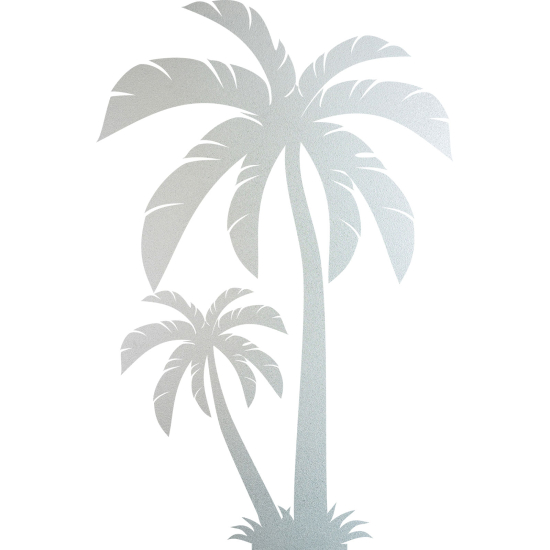 Frosted Window Glass Sticker - Palm trees