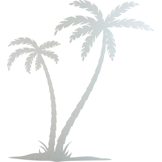 Frosted Window Glass Sticker - Palm trees