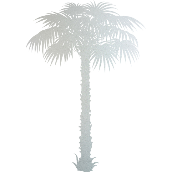 Frosted Window Glass Sticker - Palm trees