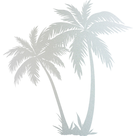 Frosted Window Glass Sticker - Palm trees