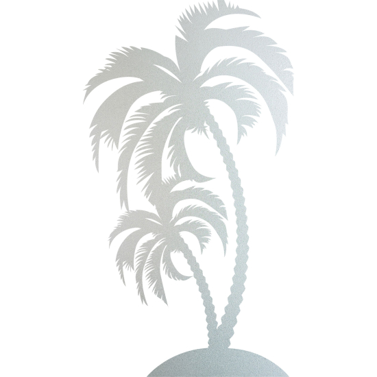 Frosted Window Glass Sticker - Palm trees