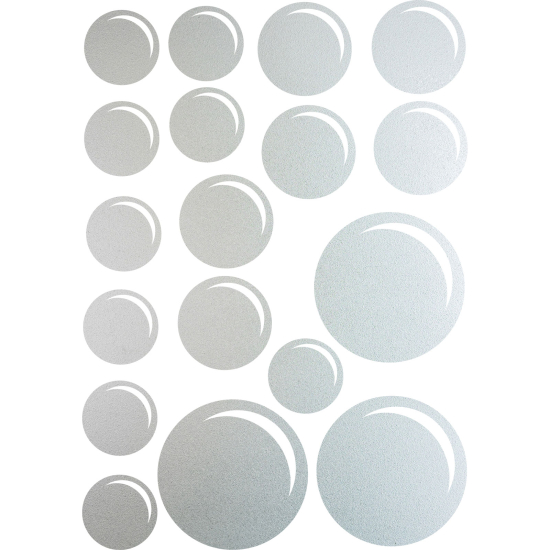 Frosted Window Glass Sticker - Set Of 19 Bubbles