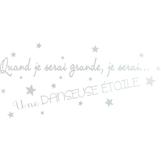 Frosted Window Glass Sticker - Star Dancer