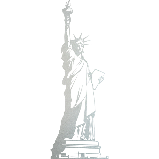 Frosted Window Glass Sticker - Statue of Liberty