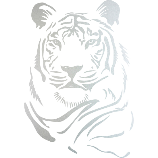 Frosted Window Glass Sticker - Tiger