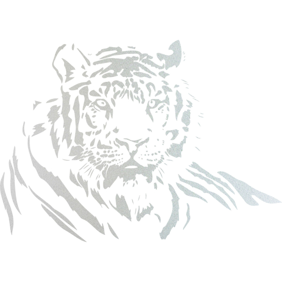 Frosted Window Glass Sticker - Tiger