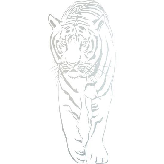 Frosted Window Glass Sticker - Tiger