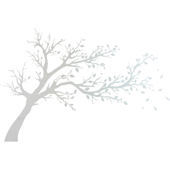 Frosted Window Glass Sticker - Tree