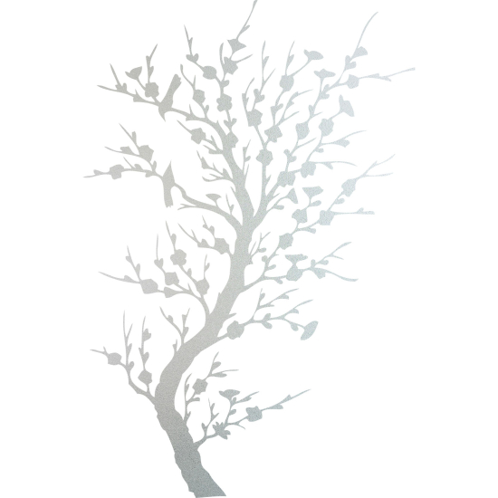 Frosted Window Glass Sticker - Tree