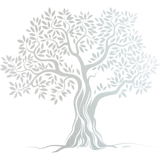 Frosted Window Glass Sticker - Tree