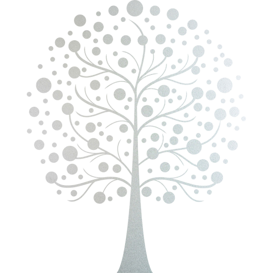 Frosted Window Glass Sticker - Tree