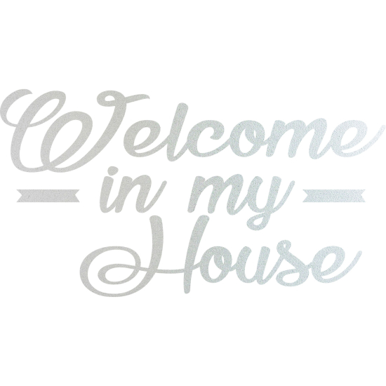 Frosted Window Glass Sticker - Welcome