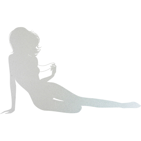 Frosted Window Glass Sticker - Woman