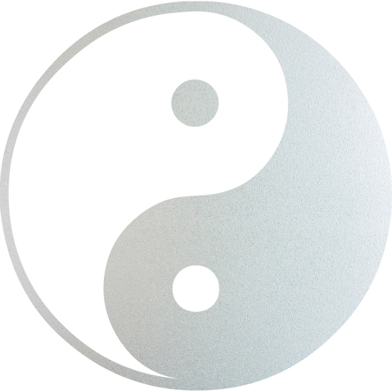 Frosted Window Glass Sticker - Yin Yang