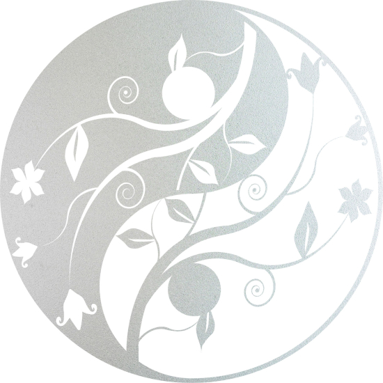 Frosted Window Glass Sticker - Yin Yang