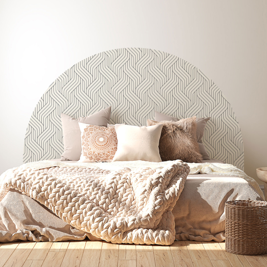 Headboard Wall Sticker - Braided pattern