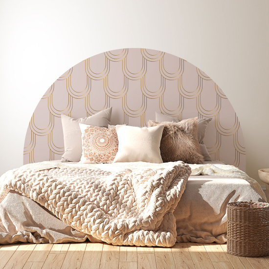 Headboard Wall Sticker - Elegant pattern