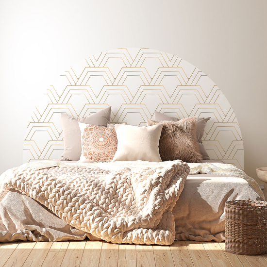 Headboard Wall Sticker - Elegant pattern