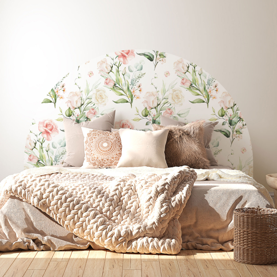 Headboard Wall Sticker - Flowers