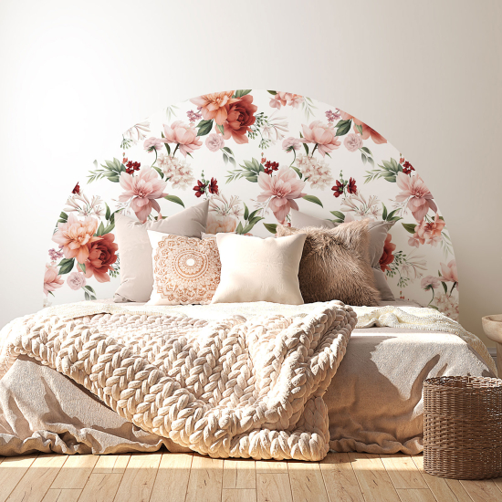 Headboard Wall Sticker - Flowers