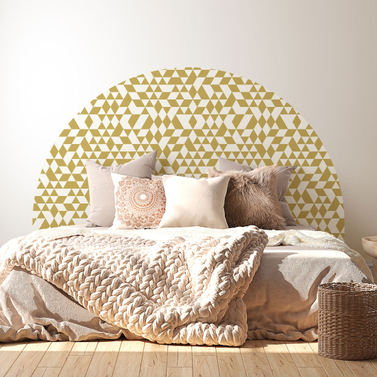 Headboard Wall Sticker - Geometric pattern