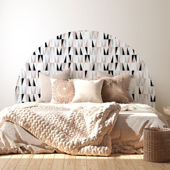 Headboard Wall Sticker - Geometric pattern