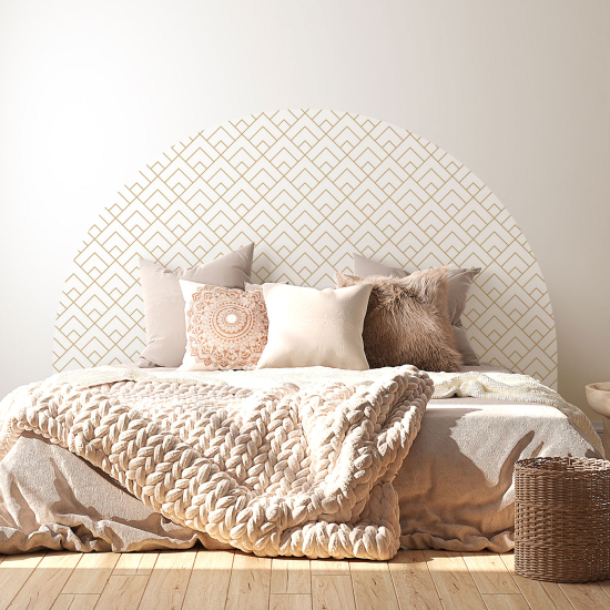 Headboard Wall Sticker - Geometric pattern