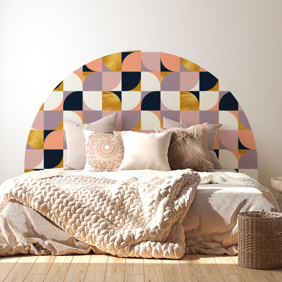 Headboard Wall Sticker - Geometric pattern