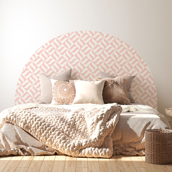 Headboard Wall Sticker - Geometric pattern