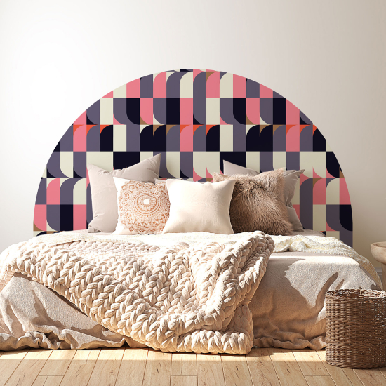 Headboard Wall Sticker - Geometric pattern