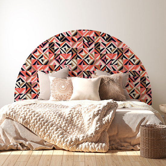 Headboard Wall Sticker - Geometric pattern