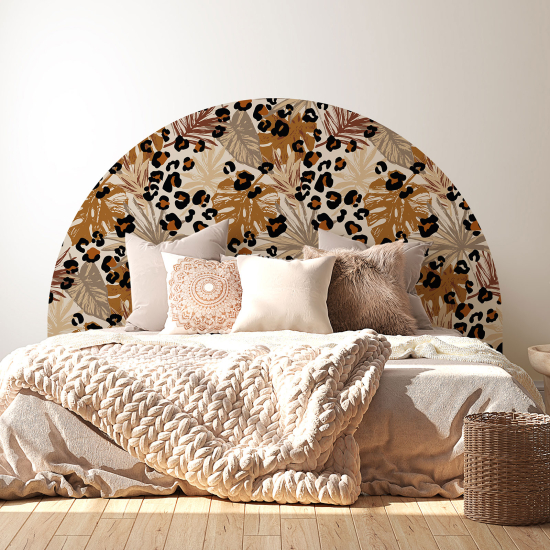 Headboard Wall Sticker - Leopard pattern