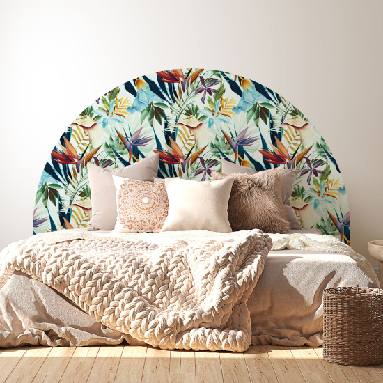 Headboard Wall Sticker - Tropical Pattern