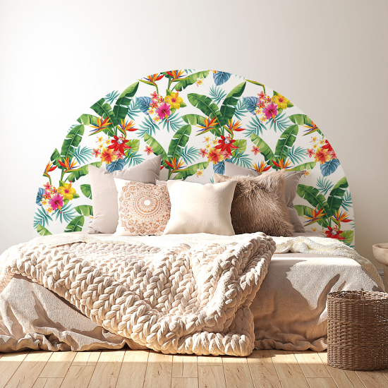 Headboard Wall Sticker - Tropical Pattern