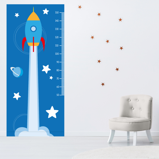 Height Chart Wall Sticker - Rocket