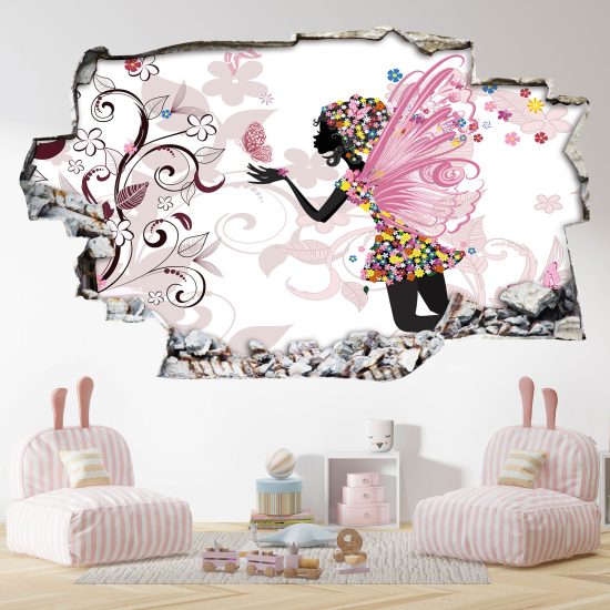 Hole In The Wall Sticker - Optical illusions - Fairy